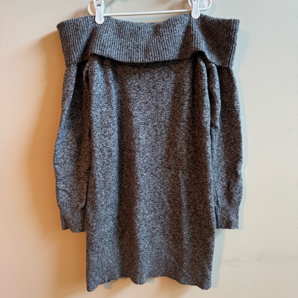 American Eagle Outfitters Charcoal Knit Sweater Dress